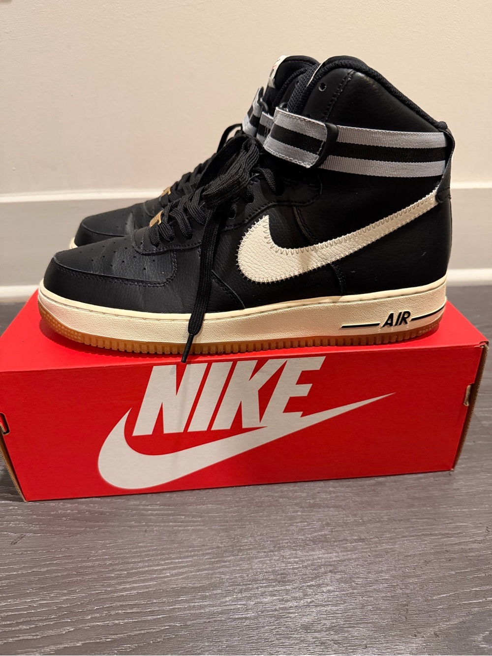 Nike Black and White High-Top Sneakers